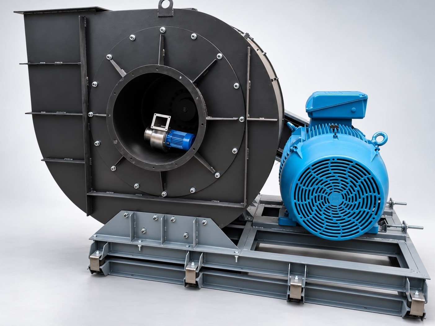 Heriks VCDG flue-gas centrifugal fan, belt-driven version